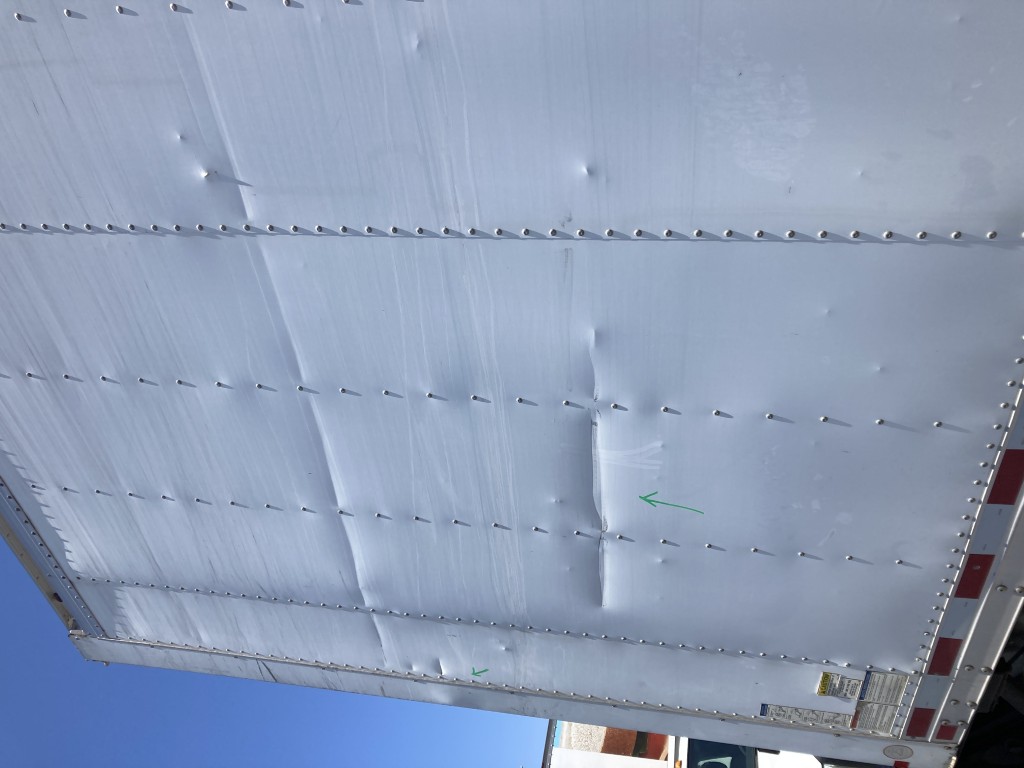 Aluminum side panel replacement on a box truck at HD Truck Body in San Diego
