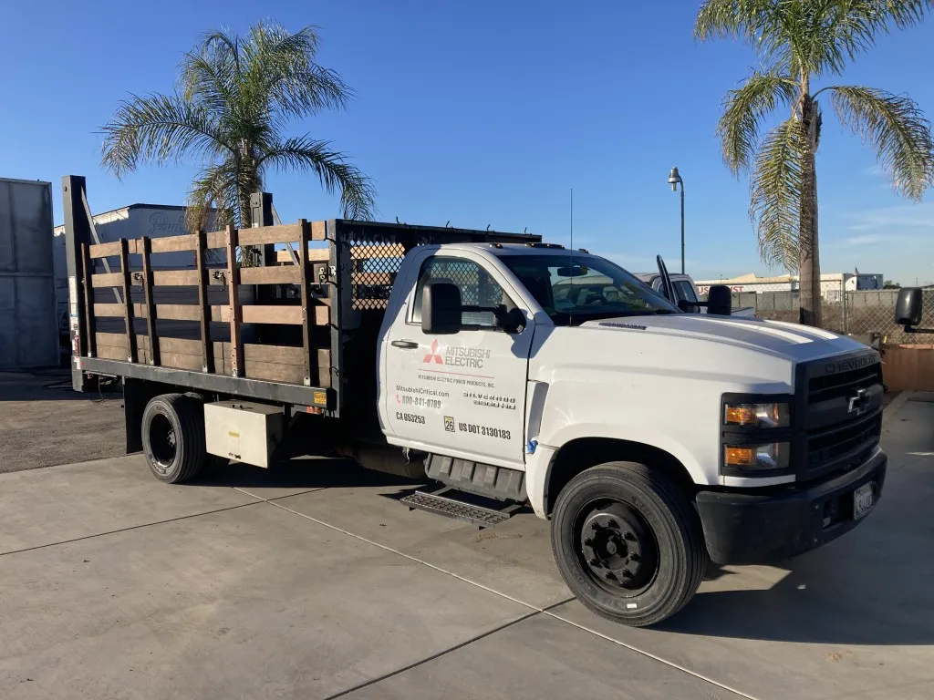 Wood floor and gate replacement on a commercial truck body at HD Truck Body San Diego